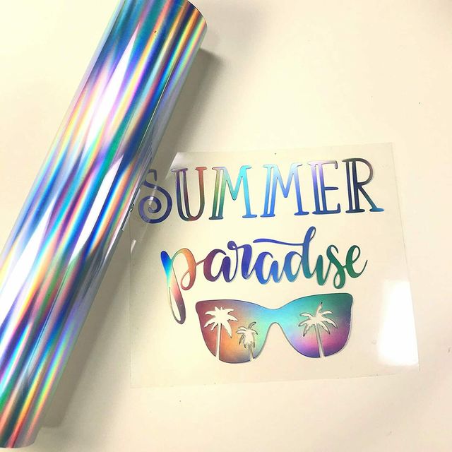 Cricut Heat Transfer Vinyl Iron  Holographic Heat Transfer Vinyl -  12x5ft/30x150cm - Aliexpress